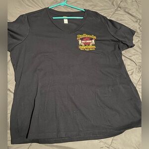 Badlands Harley-Davidson Sturgis 2022 Black Tee with Orange and White Logo